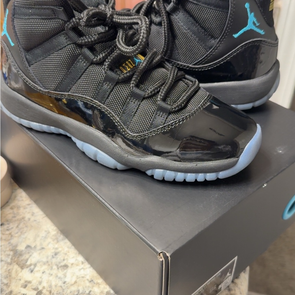 Kids Black and Blue Athletic Shoes